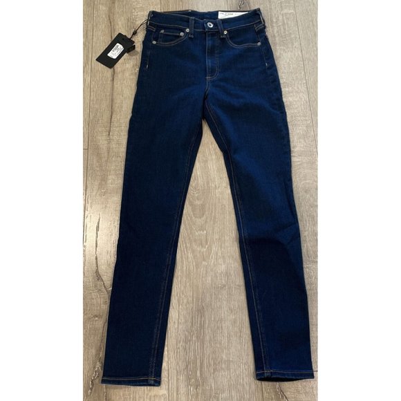 Rag & Bone Women's Nina High Rise Skinny Jeans Dark Wash Sz 24 NWT - Picture 1 of 11